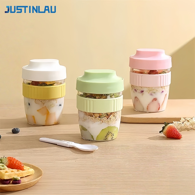 Meal Prep Soup - JUSTINLAU Portable Breakfast Fruit Oat Yogurt