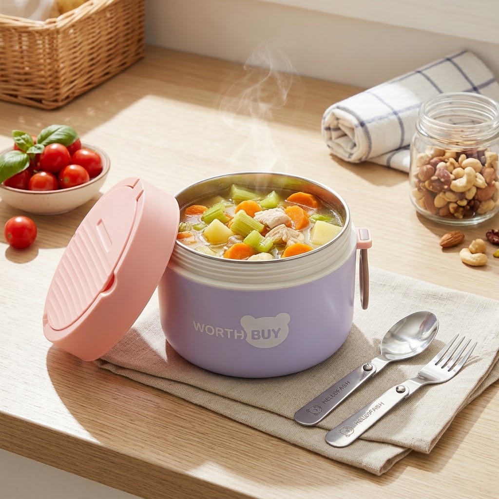 Meal Prep Soup - 304 Stainless Steel Thermal Lunch Box