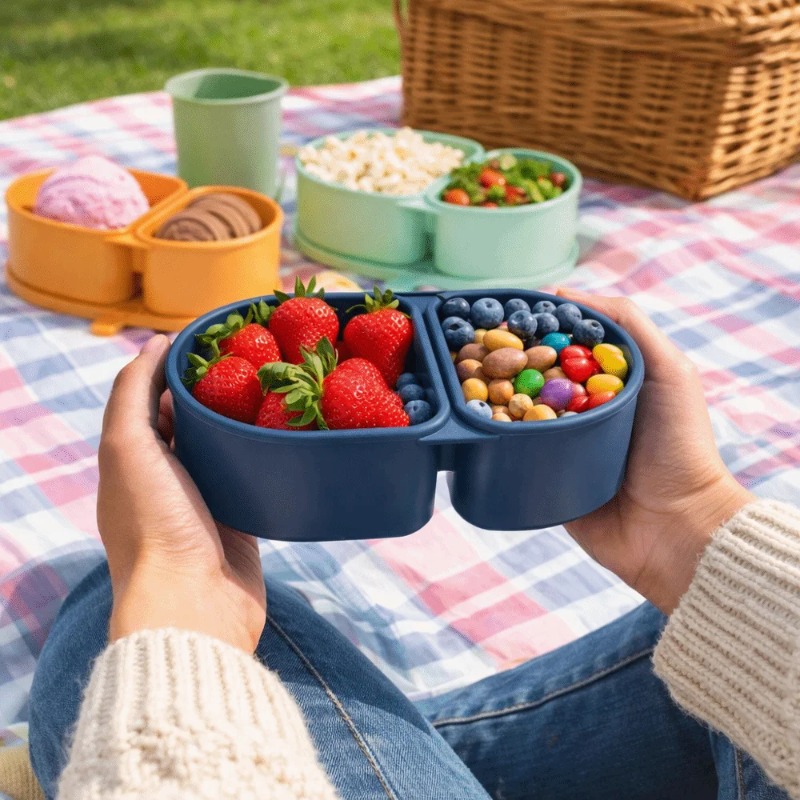 Meal Prep Oatmeal - Food Grade Silicone Lunch Box Reusable