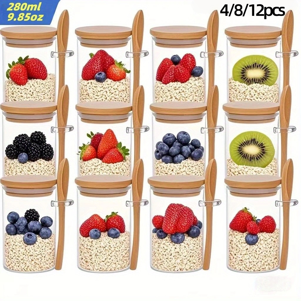 4/8/12Pcs, Oatmeal Breakfast C - Meal Prep Oatmeal 评论和价格