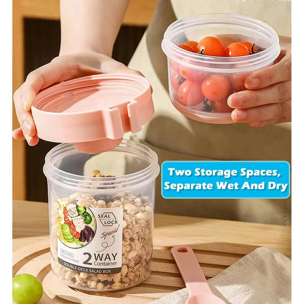 Portable Salad Cup Breakfast C - Meal Prep Jar 评论和价格