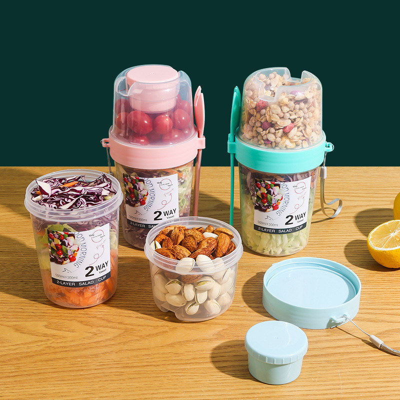 Salad Oatmeal Cup 500ml+300ml  - Meal Prep Oatmeal 评论和价格