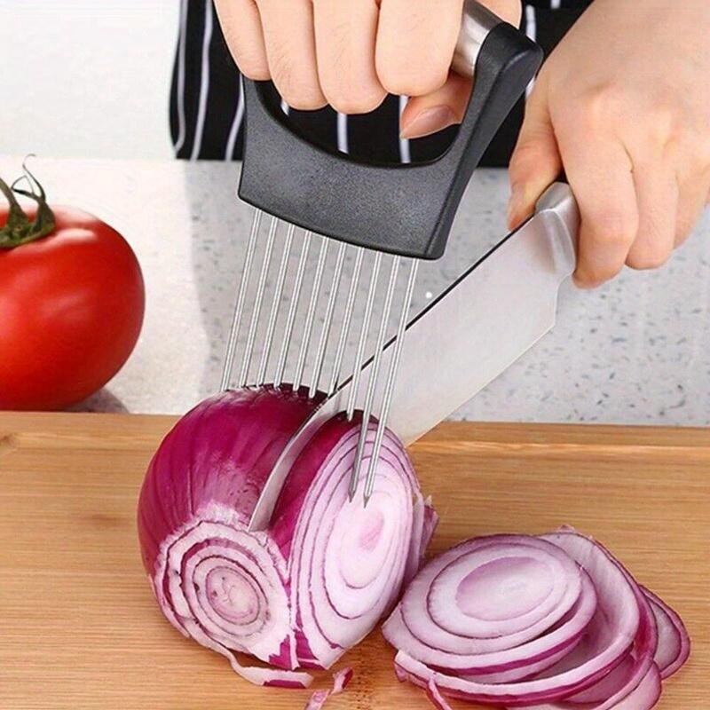 1Pc Steel Onion Needle with Cu - Onion Holder Slicer 评论和价格
