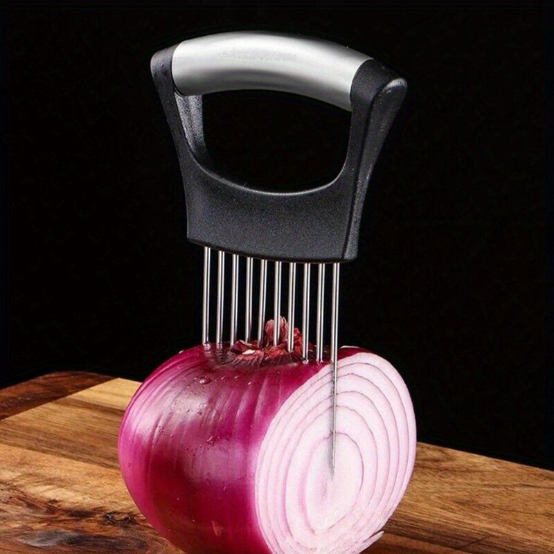 1Pc Steel Onion Needle with Cu - Onion Holder Slicer 评论和价格