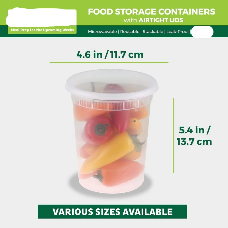 [24 Set] 8oz-32 Oz Plastic Del - Meal Prep Soup 评论和价格