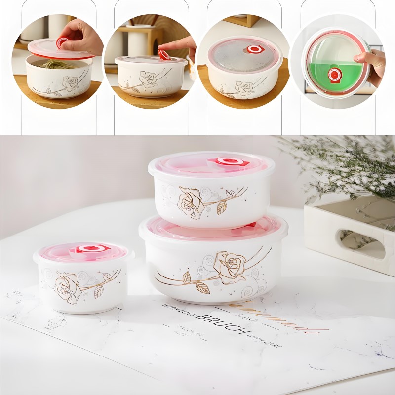 Three-piece set, fine bone chi - Meal Prep Soup 评论和价格