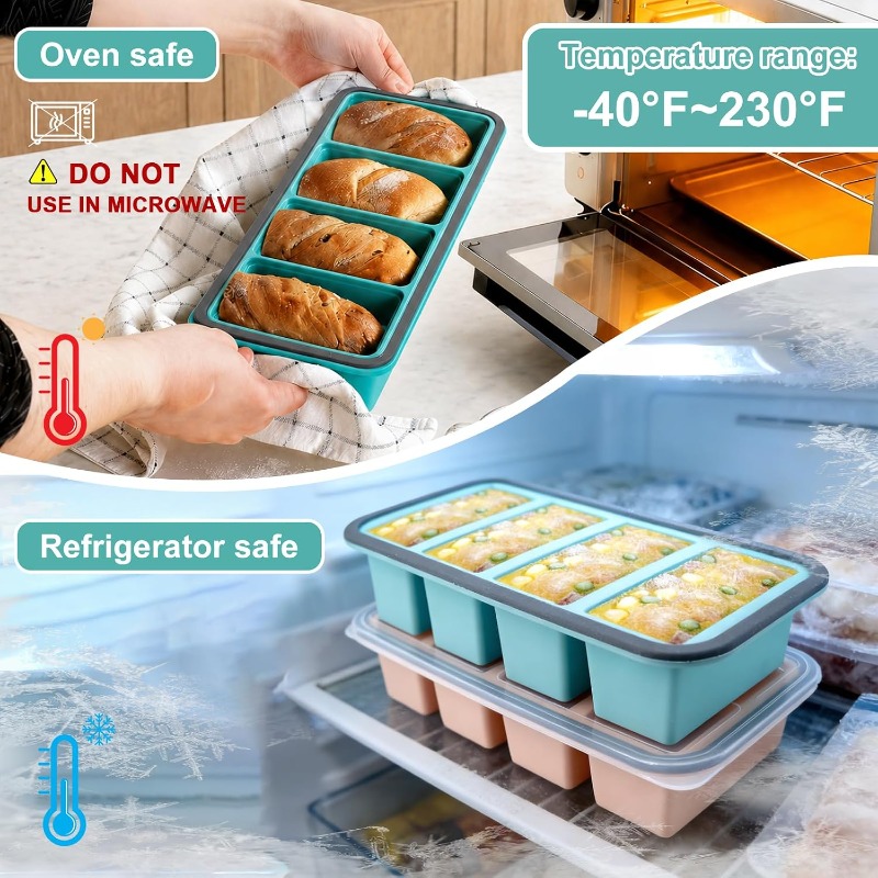 Silicone Freezer Molds with Li - Meal Prep Soup 评论和价格