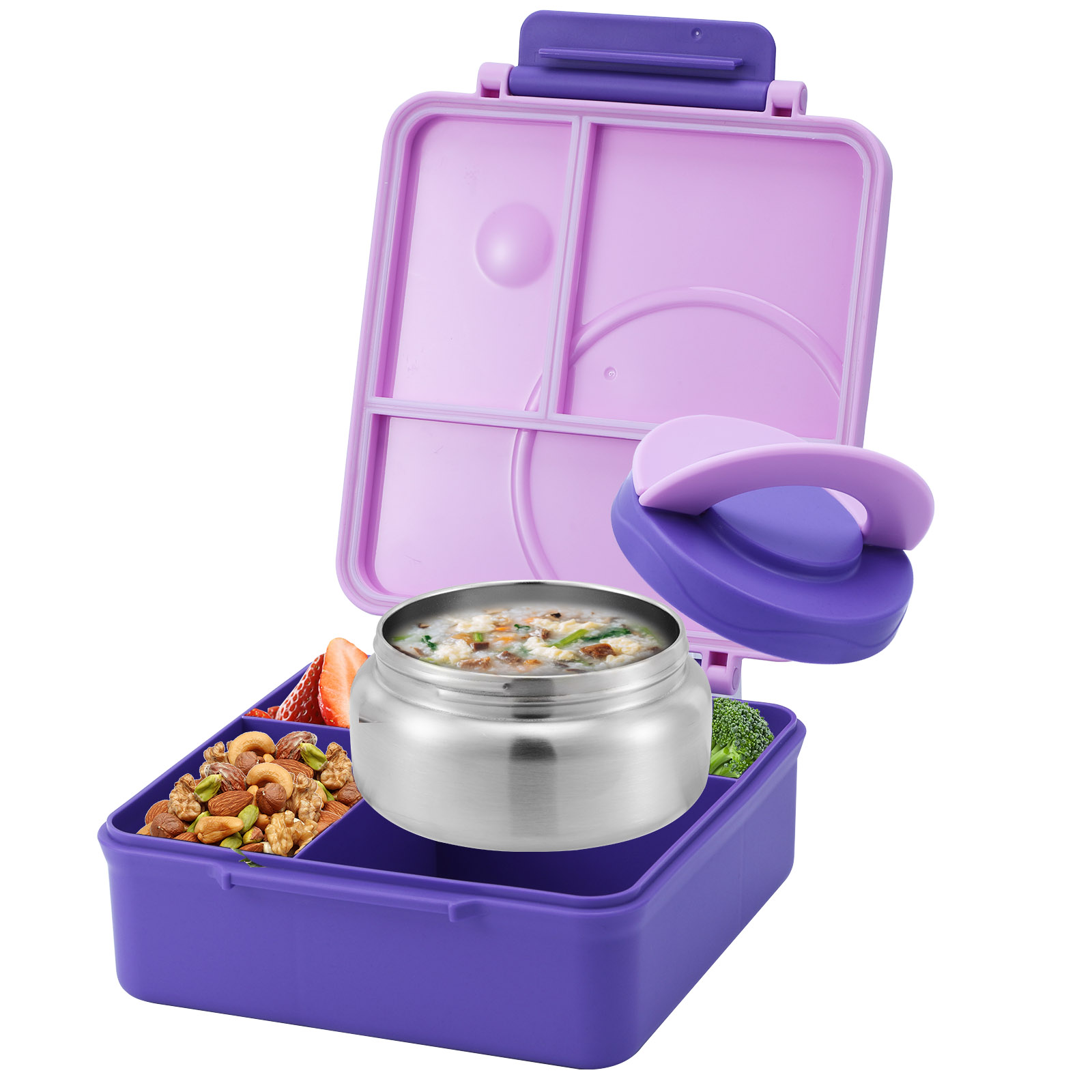 Four-Grid Lunch Box With Insul - Meal Prep Soup 评论和价格