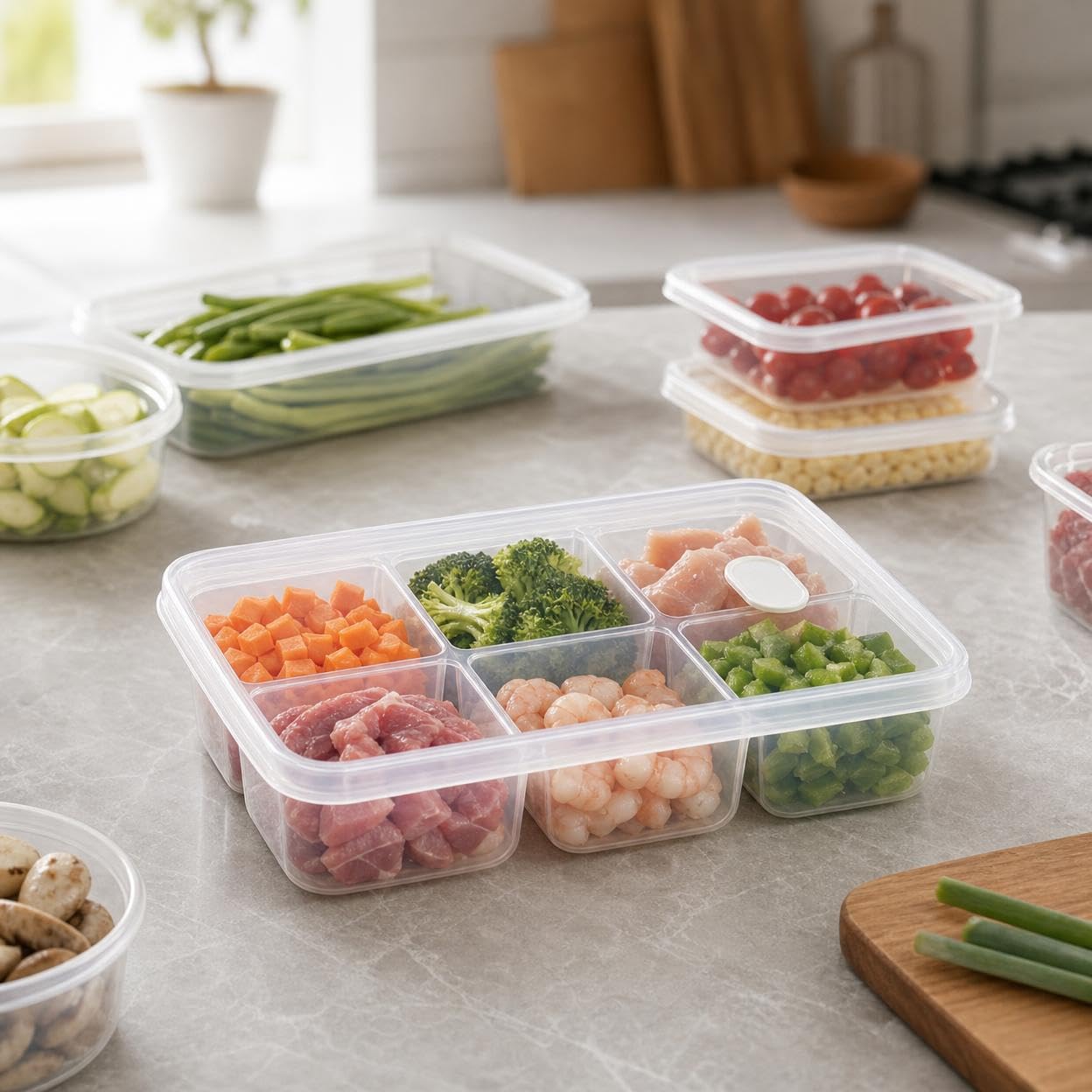 6 Compartment Food Grade Freez - Meal Prep Frozen Food 评论和价格