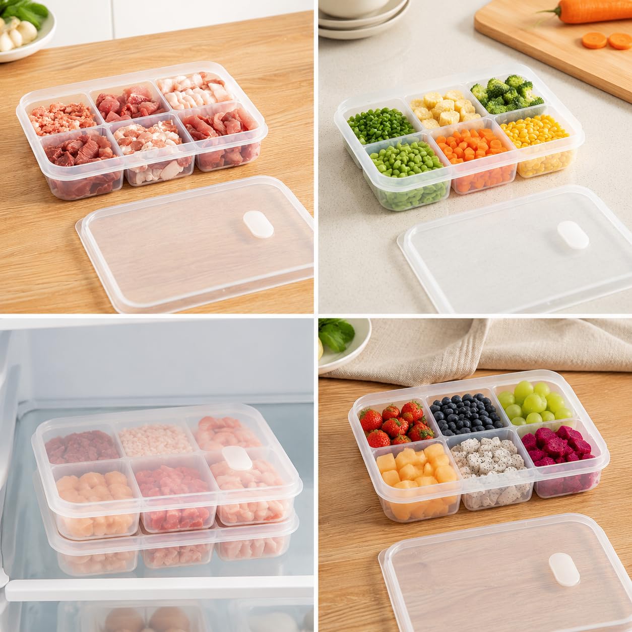 6 Compartment Food Grade Freez - Meal Prep Frozen Food 评论和价格