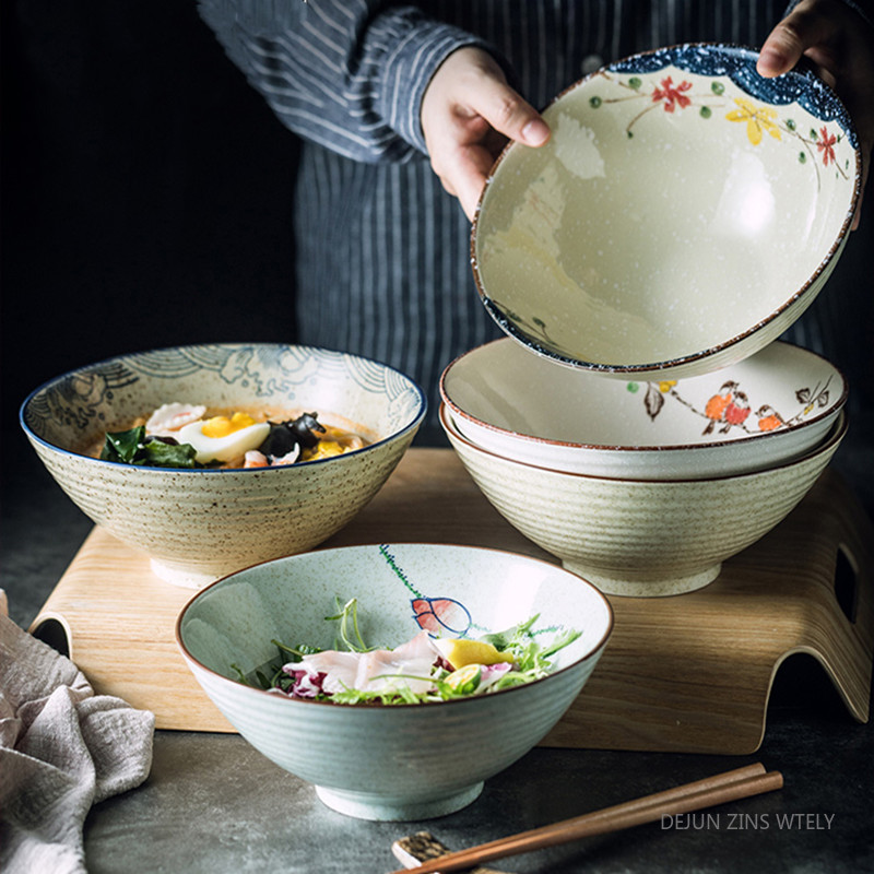 8-inch Ceramic Noodle Bowl Jap - Meal Prep Soup 评论和价格
