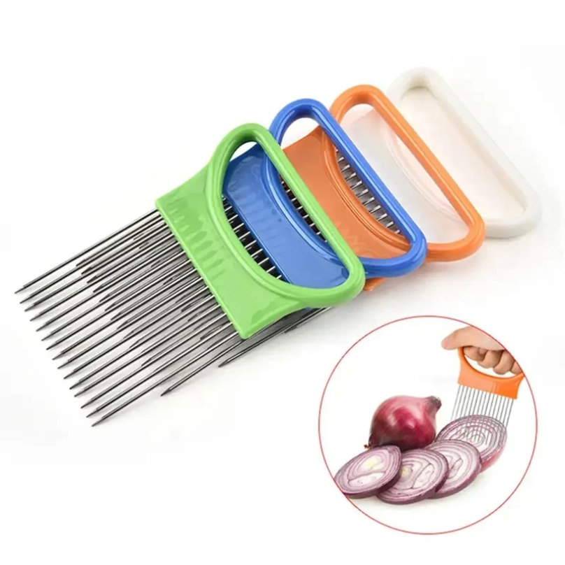 Stainless Steel Onion Cutter H - Onion Holder Slicer 评论和价格