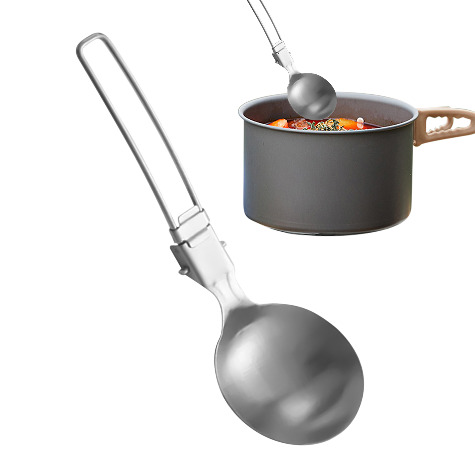 Soup Ladle Metal Spoon Foldabl - Meal Prep Soup 评论和价格