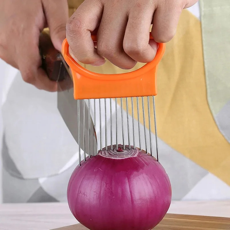 1/2/3/4pcs Effortlessly Slice  - Onion Holder Slicer 评论和价格