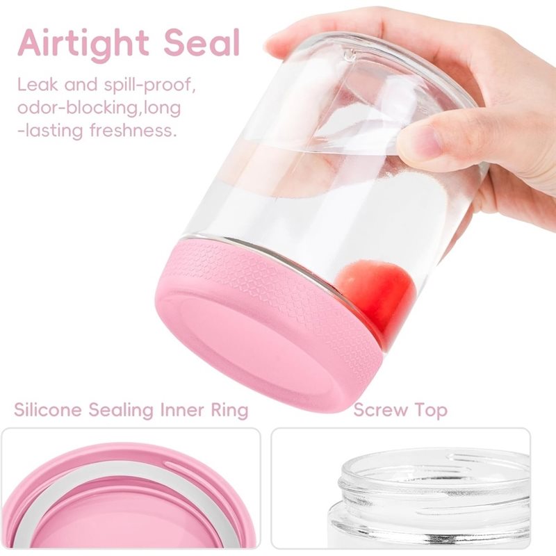 AB33-Glass Jars With Airtight  - Meal Prep Oatmeal 评论和价格
